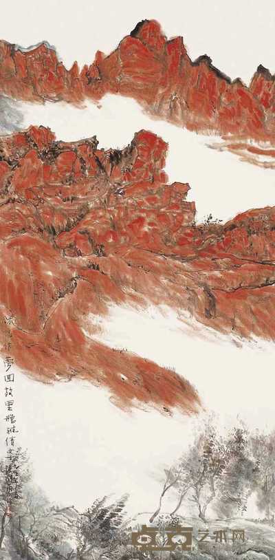 陈国勇 1995年作 梦回故里 立轴 137×68cm